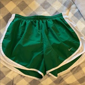 Green Nike Athletic Shorts